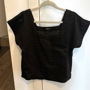 NWT Madewell Jacquard square neck top